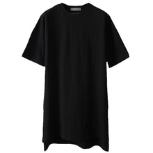 Load image into Gallery viewer, Solid Color Long Cotton Short-sleeved T-shirt