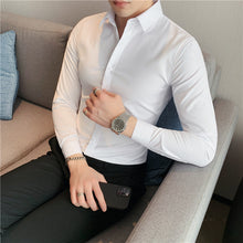 Load image into Gallery viewer, Solid Color Long Sleeve Slim Fit Shirt