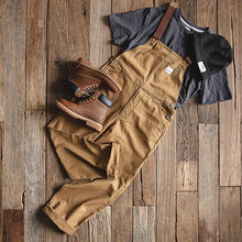 Load image into Gallery viewer, Retro Khaki Classic Overalls