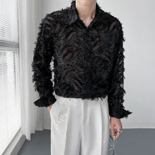 Load image into Gallery viewer, Sheer Fringed Fringed Shirt