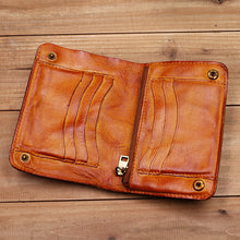Load image into Gallery viewer, Retro Handmade Leather Wallet