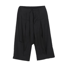 Load image into Gallery viewer, Lace-up Casual Cropped Trousers