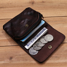 Load image into Gallery viewer, Retro Handmade Small Wallet Coin Purse Card Case