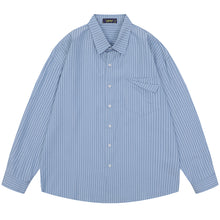 Load image into Gallery viewer, Japanese Retro Pocket Striped Shirt