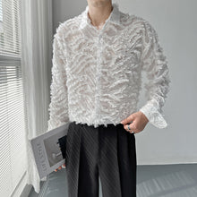 Load image into Gallery viewer, Sheer Fringed Fringed Shirt