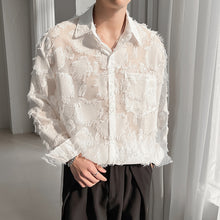 Load image into Gallery viewer, Feather Tassel Sheer Long Sleeve Shirt