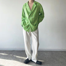 Load image into Gallery viewer, Water Ripple Print Lapel Long-sleeve Shirt