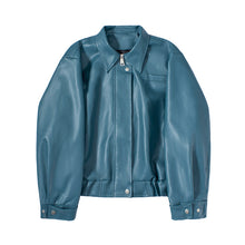 Load image into Gallery viewer, Short Shoulder Pad PU Leather Jacket