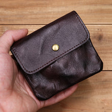 Load image into Gallery viewer, Retro Handmade Small Wallet Coin Purse Card Case