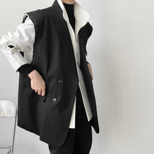 Load image into Gallery viewer, Raw-Edge Deconstructed Suit Vest