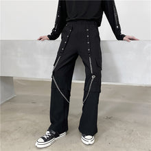 Load image into Gallery viewer, Metal Chain Wide Leg Pants