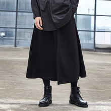Load image into Gallery viewer, Casual Wide Leg Culottes Hakama Pants