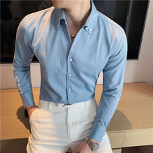 Load image into Gallery viewer, V-Neck Solid Color Slim Fit Shirt