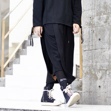 Load image into Gallery viewer, Black Drawstring Culottes