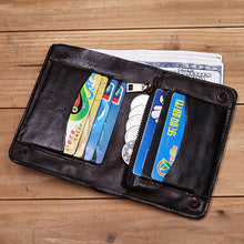 Load image into Gallery viewer, Retro Handmade Leather Wallet