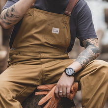 Load image into Gallery viewer, Retro Khaki Classic Overalls