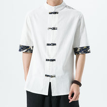 Load image into Gallery viewer, Retro Buttoned Cotton Linen Shirt