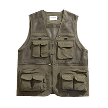 Load image into Gallery viewer, Multi-Pocket Mesh Vest