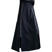 Load image into Gallery viewer, Irregular Multi-zipper Panel Skirt
