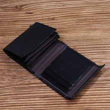 Load image into Gallery viewer, Tri-Fold Vintage Leather Wallet