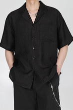 Load image into Gallery viewer, Black Loose Shirt