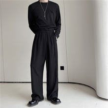 Load image into Gallery viewer, Elasticized Loose Straight Leg Trousers