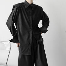 Load image into Gallery viewer, Oversized Drop-shoulder Long-sleeved Shirt