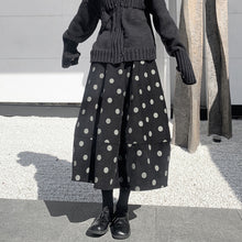 Load image into Gallery viewer, Polka Dot A-line Thick Skirt
