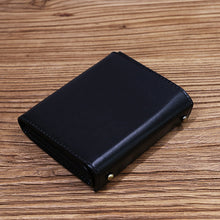 Load image into Gallery viewer, Tri-Fold Vintage Leather Wallet