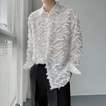 Load image into Gallery viewer, Sheer Fringed Fringed Shirt