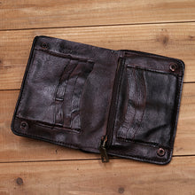 Load image into Gallery viewer, Retro Handmade Leather Wallet