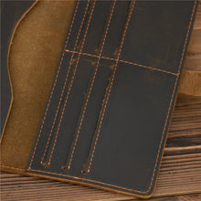 Load image into Gallery viewer, Retro Bifold Multi-card slot Leather Wallet