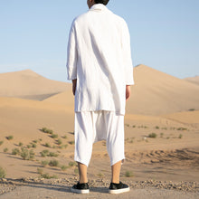 Load image into Gallery viewer, Linen Cotton Retro Blouse Pants