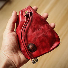 Load image into Gallery viewer, Retro Leather Coin Bag Storage Bag