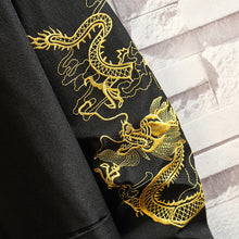 Load image into Gallery viewer, Retro Stand-up Collar Disc-button Turn-sleeve Embroidered Large Size Jacket