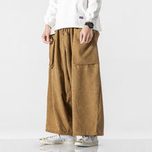 Load image into Gallery viewer, Corduroy Drape Straight Wide-leg Pants