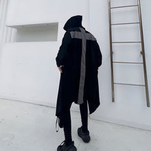 Load image into Gallery viewer, Color Contrast Back Hooded Midi Jacket