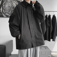 Load image into Gallery viewer, Hooded Solid Loose Relaxed Jacket