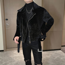 Load image into Gallery viewer, Thick Short Diagonal Zipper Cotton Jacket