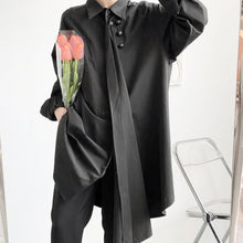 Load image into Gallery viewer, Irregular Multi-button Long Shirt