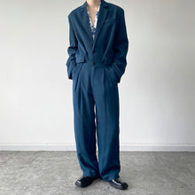 Load image into Gallery viewer, Simple Indigo Retro Blazer
