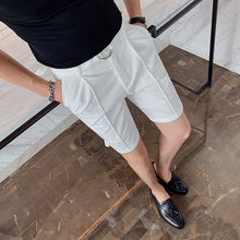 Load image into Gallery viewer, Summer Slim Suit Shorts