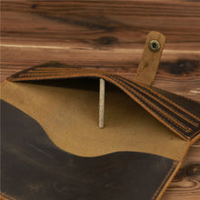 Load image into Gallery viewer, Retro Bifold Multi-card slot Leather Wallet