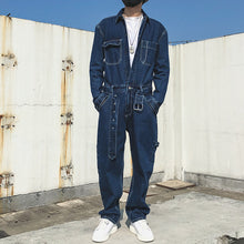 Load image into Gallery viewer, Denim Workwear Straight Jumpsuit