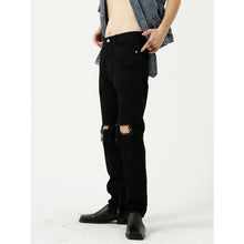 Load image into Gallery viewer, Black Ripped Pants