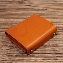 Load image into Gallery viewer, Tri-Fold Vintage Leather Wallet