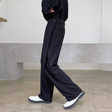 Load image into Gallery viewer, Irregular Diagonal Drape Suit Pants