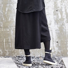 Load image into Gallery viewer, Black Drawstring Culottes