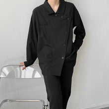 Load image into Gallery viewer, Vintage Loose Asymmetric Shirt