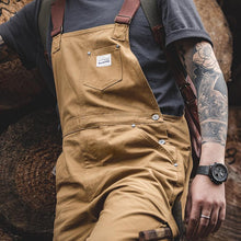 Load image into Gallery viewer, Retro Khaki Classic Overalls